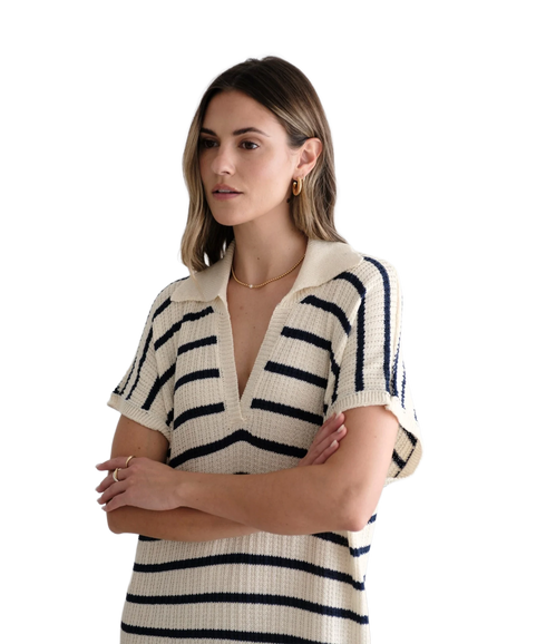 Erin Knit Dress - Ecru