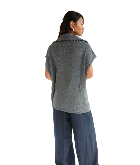Millie S/Less Cardigan - Dark Grey