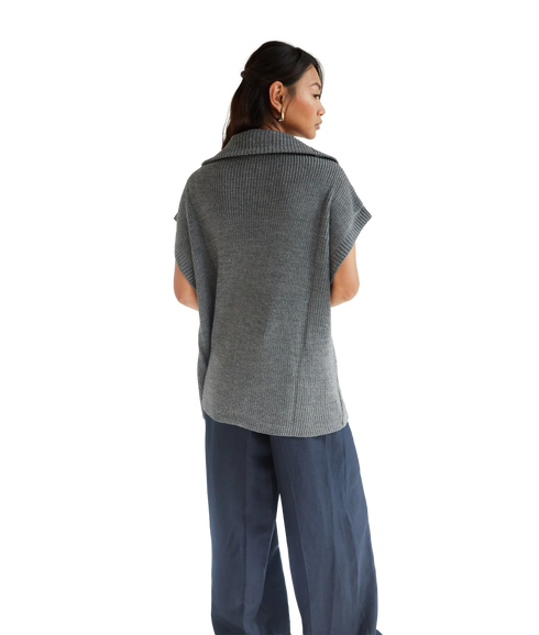 Millie S/Less Cardigan - Dark Grey