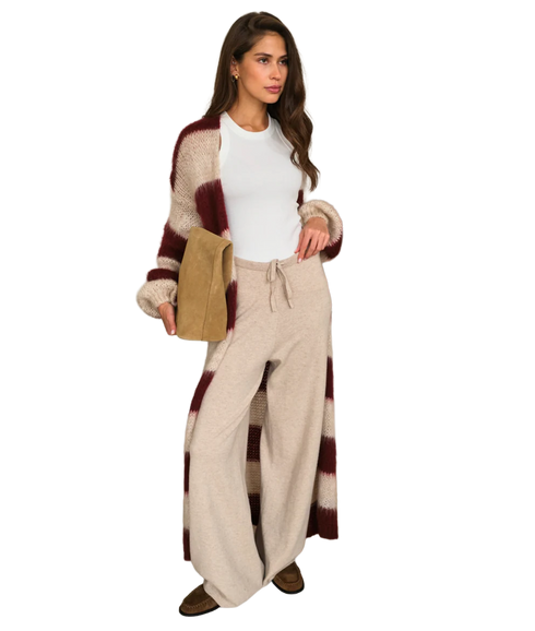 Kai Cardigan - Ruby Stripe