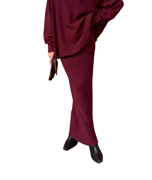 Alma Skirt - Dark Cherry
