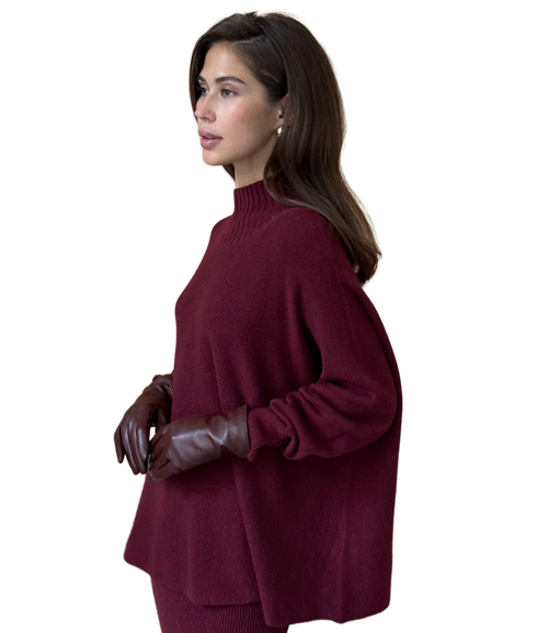 Alma Sweater - Dark Cherry