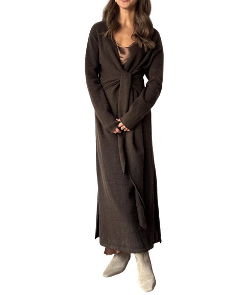 Keira Knit Dress - Dark Espresso
