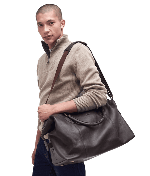 Leather Medium Travel Explorer Bag - Brown