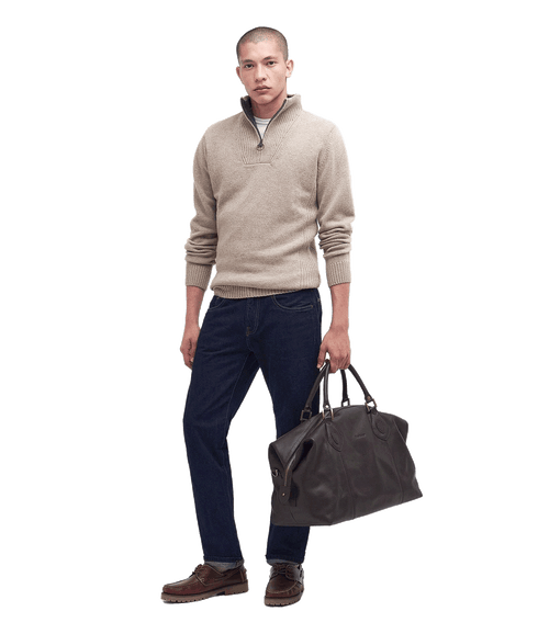 Leather Medium Travel Explorer Bag - Brown
