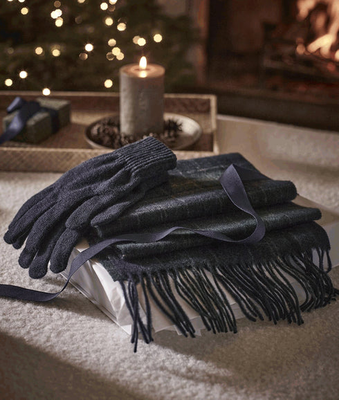 Tartan Scarf & Glove Gift Set - Multi