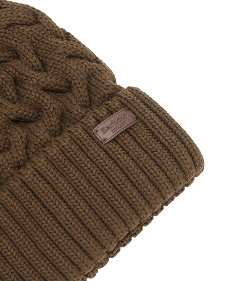 Gainford Cable Beanie - Green