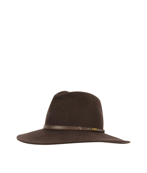 Tack Fedora Hat - Chocolate/Praline