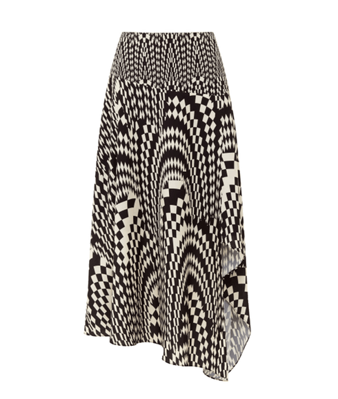 Fern Arie Crepe Asymmetrical Skirt - Multi