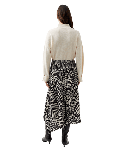 Fern Arie Crepe Asymmetrical Skirt - Multi