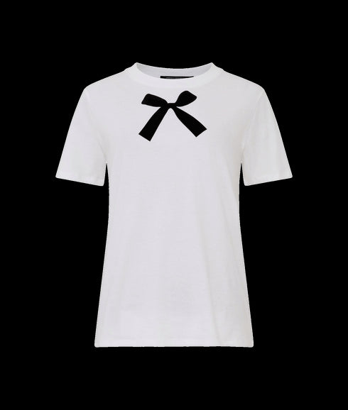 Bow Graphic T-Shirt - White