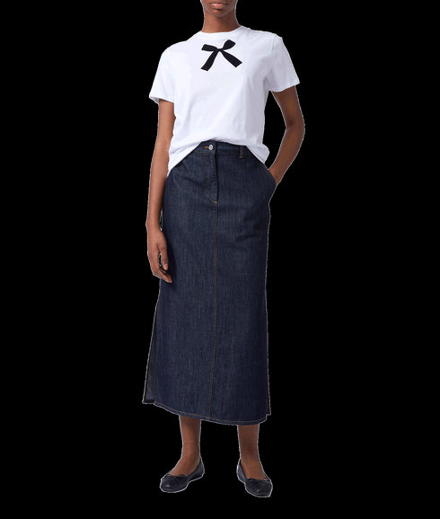 Bow Graphic T-Shirt - White