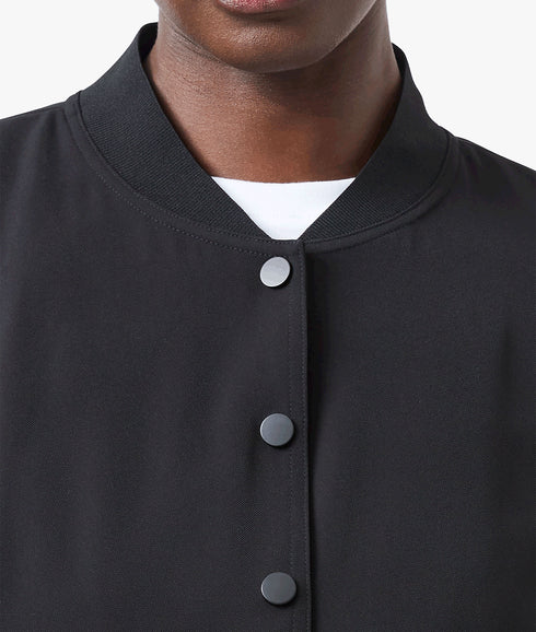 Harrie Suiting Bomber Jacket - Black