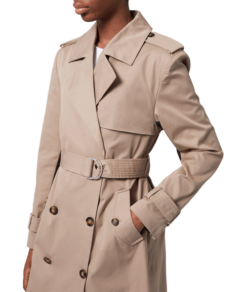 Coco Twill Trench Coat - Beige