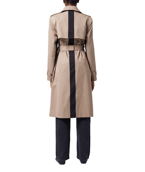 Coco Twill Trench Coat - Beige