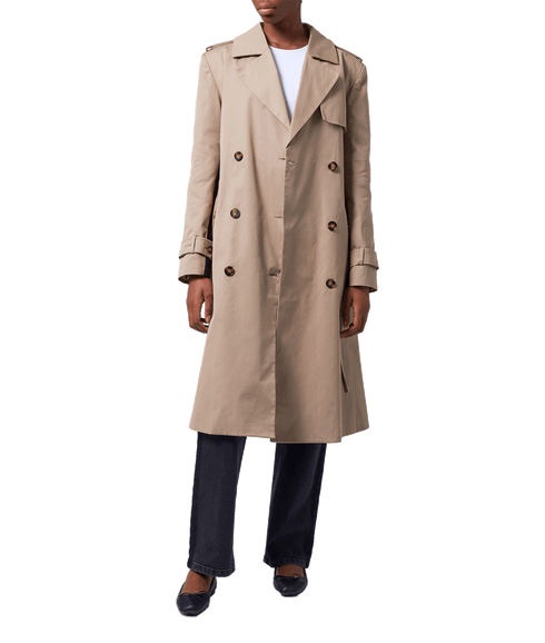 Coco Twill Trench Coat - Beige