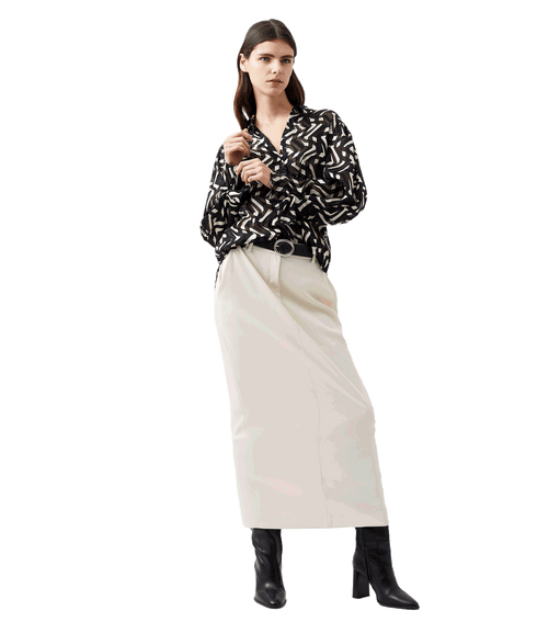 Diandra Satin Devore Top - Multi