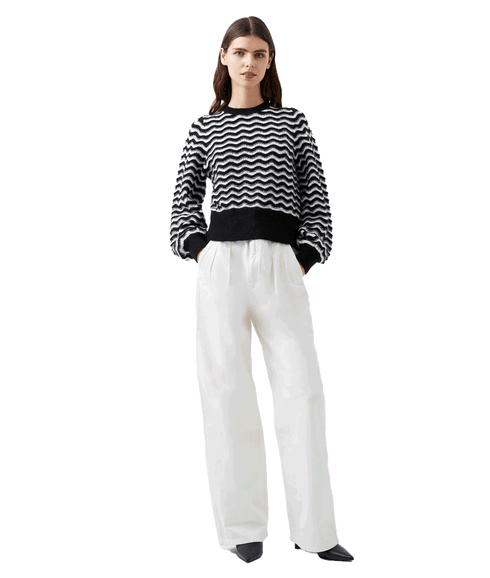 Natasha Recycled Scallop Jumper - Multi