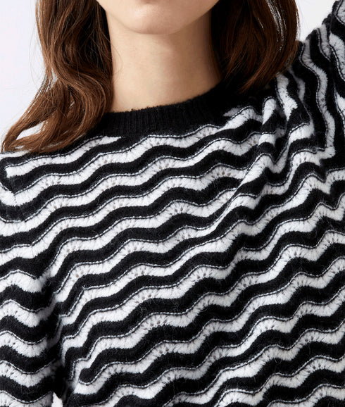 Natasha Recycled Scallop Jumper - Multi