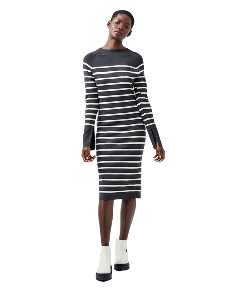 Milena Striped Knit Midi Dress - Multi