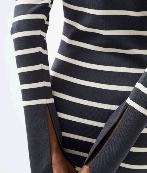 Milena Striped Knit Midi Dress - Multi