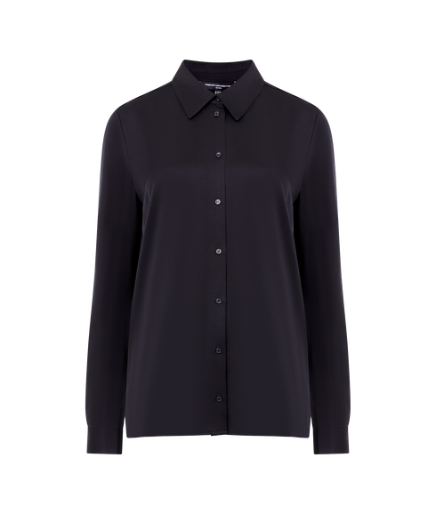 Ennis Satin Shirt - Black