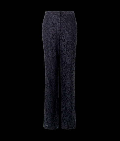 Asura Lace Flared Trousers - Black