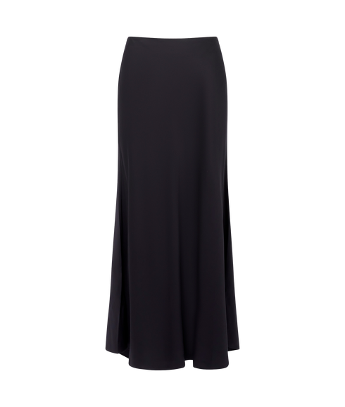 Ennis Satin Skirt - Black