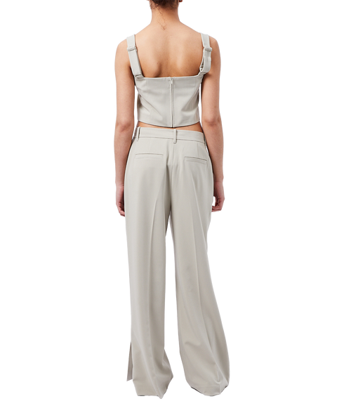 Angie Suiting Wide Leg Trsr - Green