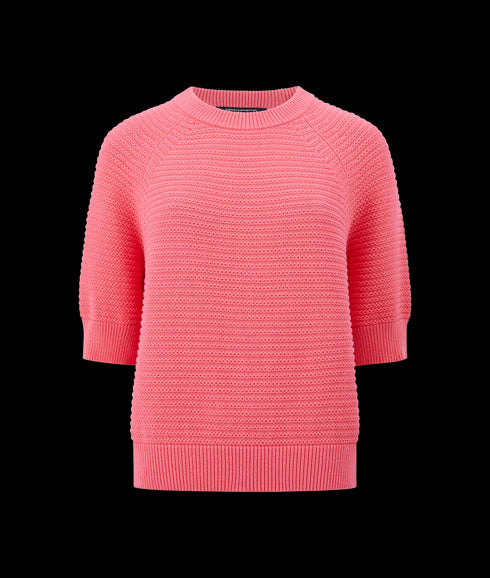 Lily Ss High Neck Top - Pink