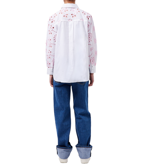 Cambria Cotton Embroidered Shirt - White