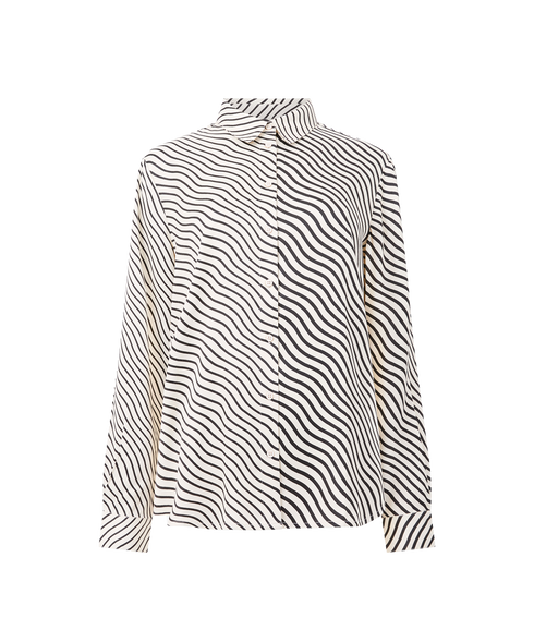 Candice Satin Stripe Shirt - Multi