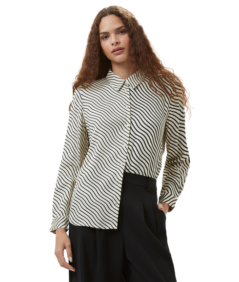 Candice Satin Stripe Shirt - Multi