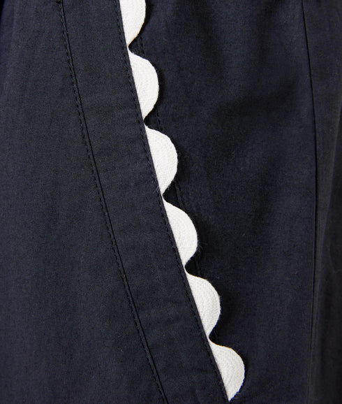 Cambria Cotton Ricrac Dress - Black