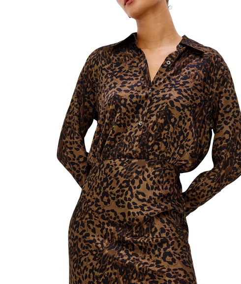 Jazlyn Dress - Ginger Spotted