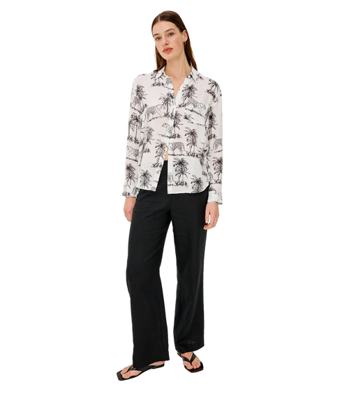Charli Shirt - Ivory Bengal