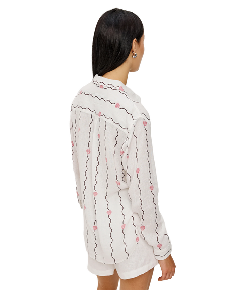 Charli Shirt - Striped Seashells