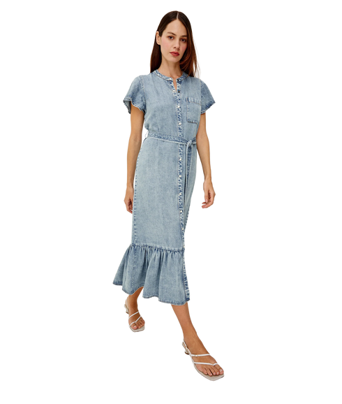 Kahlo Dress - Faded Indigo
