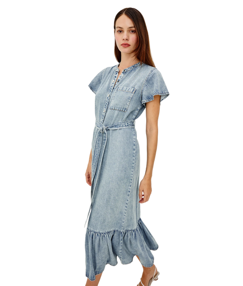 Kahlo Dress - Faded Indigo