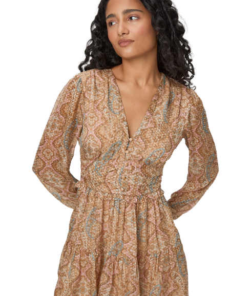 Florentine Dress - Honey Multi