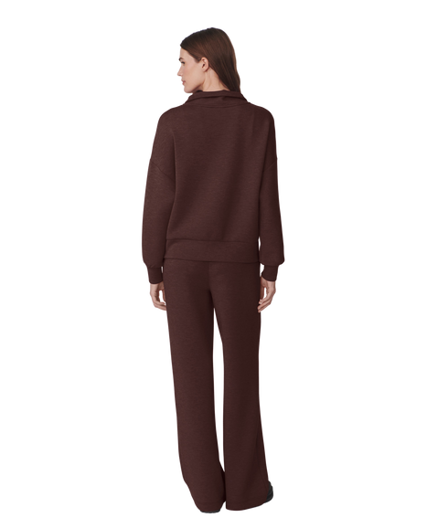 Hawley Half Zip Sweat - Coffee Been