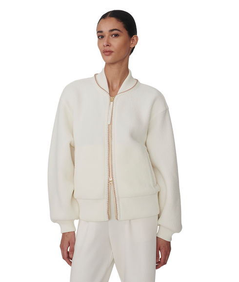 Klaudia Fleece Jacket- Egret