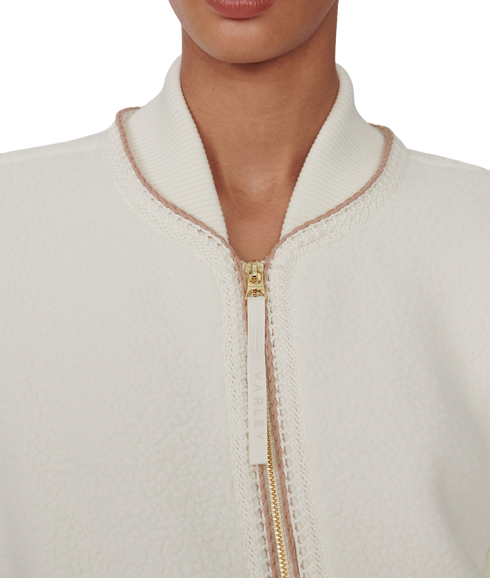 Klaudia Fleece Jacket- Egret