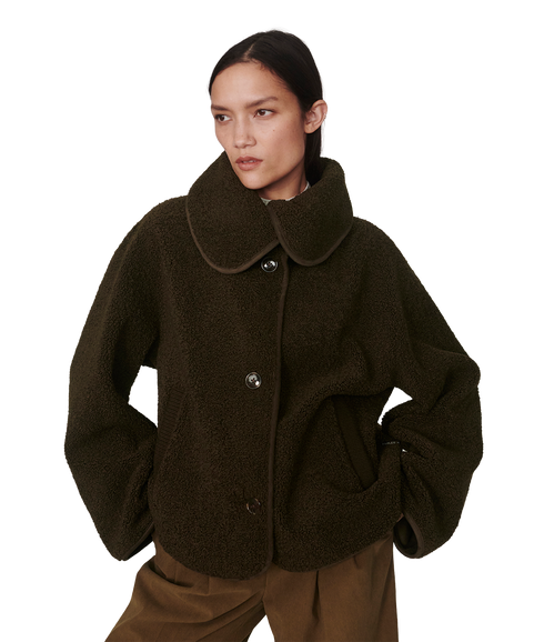 Kellan Short Boxy Jacket - Olive Bark