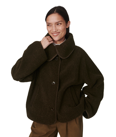 Kellan Short Boxy Jacket - Olive Bark