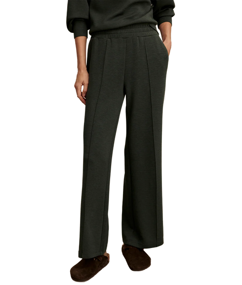 The Wide Leg Pant 30 - Olive Marl
