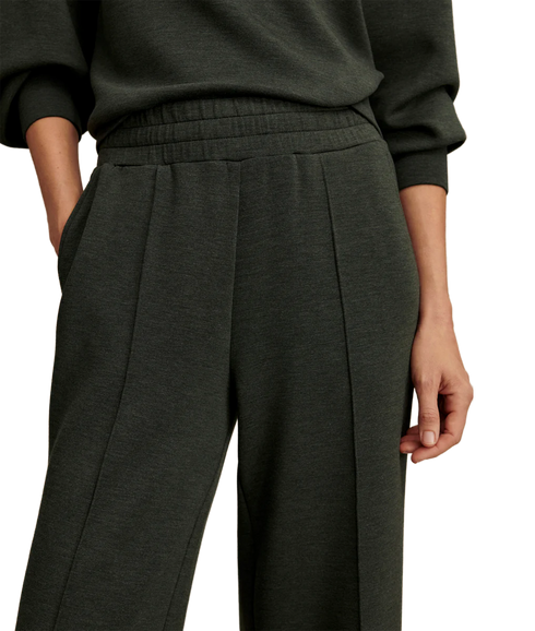 The Wide Leg Pant 30 - Olive Marl