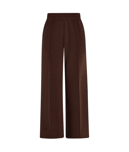 The Wide Leg Pant 30 - Coffee Bean Marl