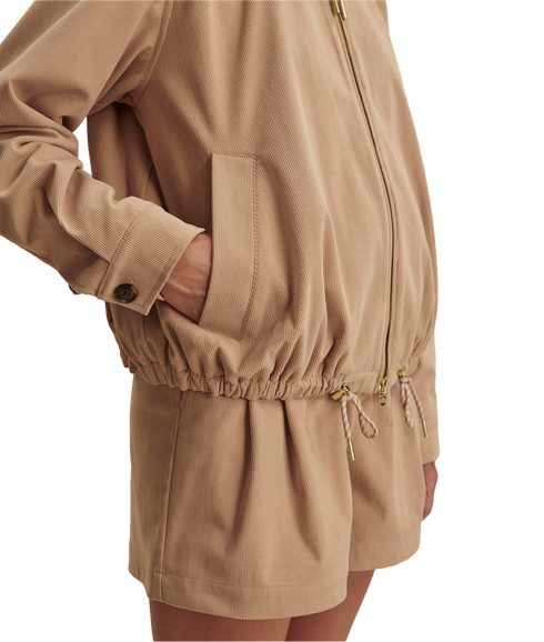 Nadina Blouson Jacket - Light Taupe