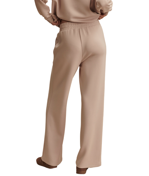 The Wide Leg Pant - Mushroom